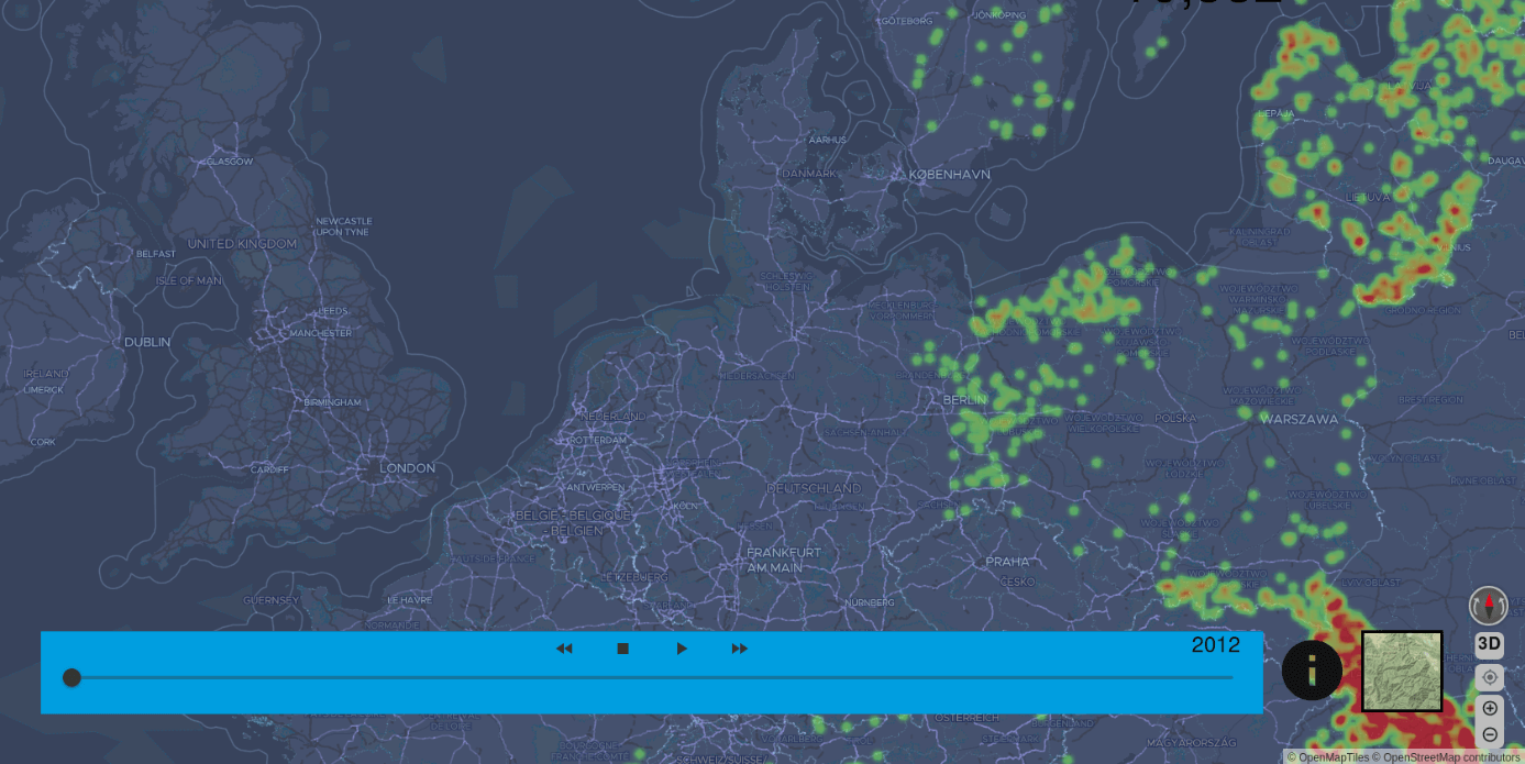 Heatmap Population WebGIS