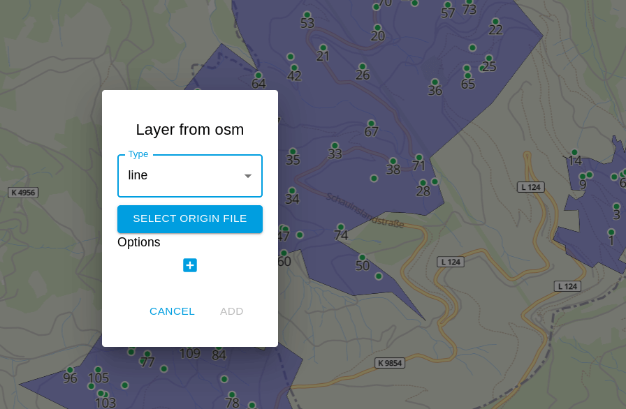 OSM-Menü MapComponents