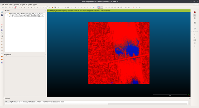 Ansicht mit angepasstem Shader